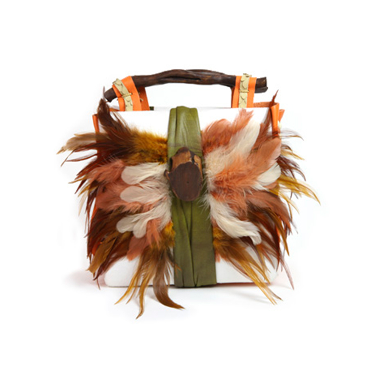 Capacho con asas de madera tratada